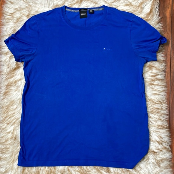 Hugo Boss embossed logo slim fit jersey t-shirt - Picture 2 of 7